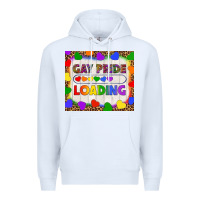 White Gay Pride Loading LGBTQ Tumbler Premium Hoodie - BundleAndBundleShop