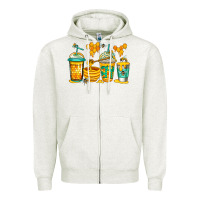 Oatmeal Heather bumble bee honey coffee Zipper Hoodie - Jasminsmagicworld