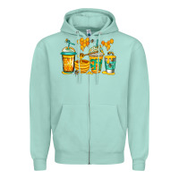 Seafoam bumble bee honey coffee Zipper Hoodie - Jasminsmagicworld