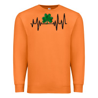 Carrot shamrock heartbeat Premium Sweatshirt - MaliasSmallBusiness