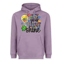 Lavender let your light shine Heavyweight Hoodie - MaliasSmallBusiness