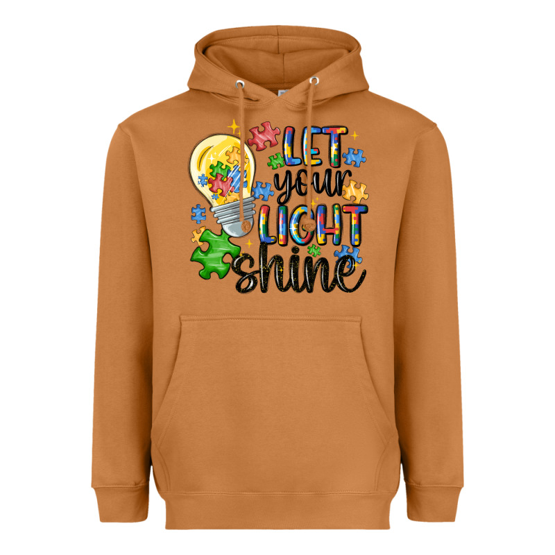 Let Your Light Shine Heavyweight Hoodie by MaliasSmallBusiness | Teevron