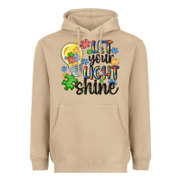 Mushroom let your light shine Heavyweight Hoodie - MaliasSmallBusiness