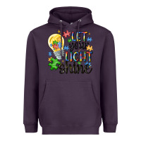 Plum let your light shine Heavyweight Hoodie - MaliasSmallBusiness