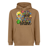 Toasted Coconut let your light shine Heavyweight Hoodie - MaliasSmallBusiness