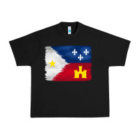 Black louisiana flag background Urban Heavy Tee - BarkalooDesign