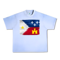 Grape Ice louisiana flag background Urban Heavy Tee - BarkalooDesign