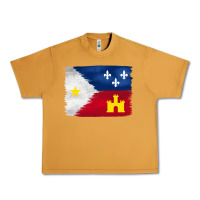 Peanut Butter louisiana flag background Urban Heavy Tee - BarkalooDesign