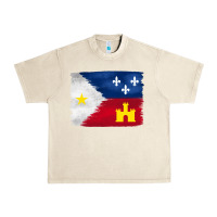 Sandshell louisiana flag background Urban Heavy Tee - BarkalooDesign
