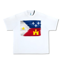 White louisiana flag background Urban Heavy Tee - BarkalooDesign