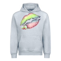 Heather Grey Pastel Color Easter Lips Urban Hoodie - Bettercallsaul