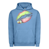 Pigment Pebble Blue Pastel Color Easter Lips Urban Hoodie - Bettercallsaul