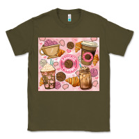 Army Green cafecito y chisme. Classic Tee - JahusDesignShop