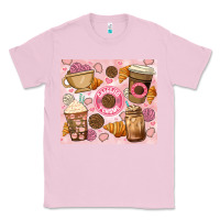 Bubblegum Pink cafecito y chisme. Classic Tee - JahusDesignShop