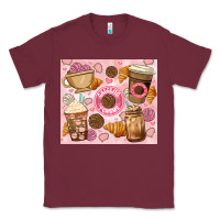 Burgundy cafecito y chisme. Classic Tee - JahusDesignShop