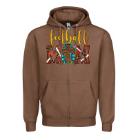 Chestnut football mom Zipper Hoodie - JahusDesignShop