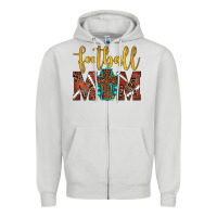 Dove Grey football mom Zipper Hoodie - JahusDesignShop