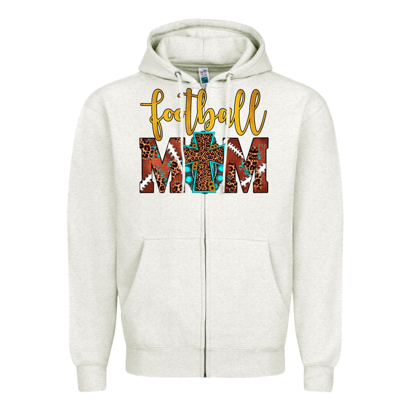 Football Mom Zipper Hoodie by JahusDesignShop | Teevron