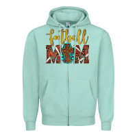 Seafoam football mom Zipper Hoodie - JahusDesignShop