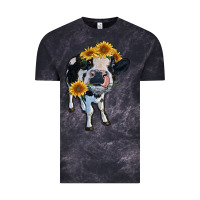 Cloud Black heifer cow Vintage Tee - RanaPortraitStore