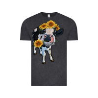 Vintage Black heifer cow Vintage Tee - RanaPortraitStore