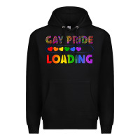 Black Western Gay Pride Loading LGBTQ+ Premium Hoodie - BundleAndBundleShop