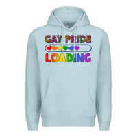 Blue Mist Western Gay Pride Loading LGBTQ+ Premium Hoodie - BundleAndBundleShop