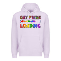 Lilac Western Gay Pride Loading LGBTQ+ Premium Hoodie - BundleAndBundleShop