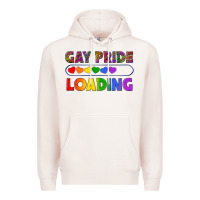 Pale Pink Western Gay Pride Loading LGBTQ+ Premium Hoodie - BundleAndBundleShop