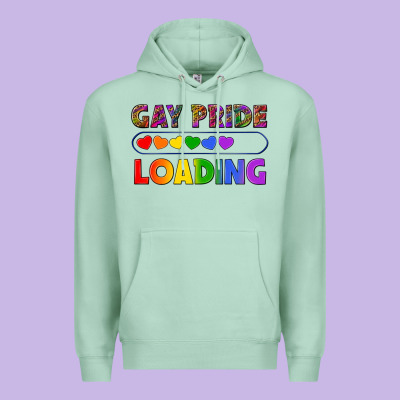 Western Gay Pride Loading Lgbtq+ Premium Hoodie Designed By Bundleandbundleshop