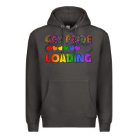 Smoke Western Gay Pride Loading LGBTQ+ Premium Hoodie - BundleAndBundleShop