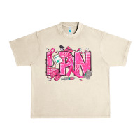 Sandshell Breast Cancer LPN Licensed Practical Nurse Urban Heavy Tee - texasbilliewilder