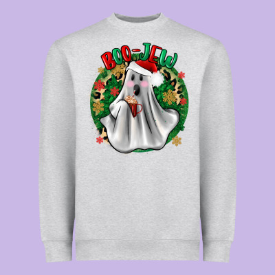 Ghost Dead Inside But It’s Christmas Boojee Heavyweight Sweatshirt Designed By Zillion Design Studio
