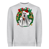 Heather Grey ghost dead inside but it’s christmas boojee Heavyweight Sweatshirt - Zillion Design Studio
