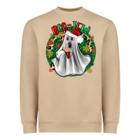Mushroom ghost dead inside but it’s christmas boojee Heavyweight Sweatshirt - Zillion Design Studio