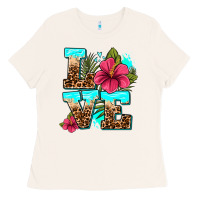 Bone love summer with flowers Ladies Tee - AdoDesignShop
