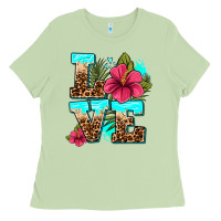 Matcha love summer with flowers Ladies Tee - AdoDesignShop