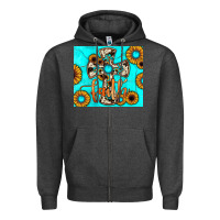 Charcoal Heather cross tumbler Zipper Hoodie - JahusDesignShop