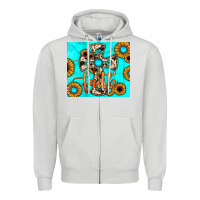 Dove Grey cross tumbler Zipper Hoodie - JahusDesignShop