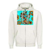 Oatmeal Heather cross tumbler Zipper Hoodie - JahusDesignShop