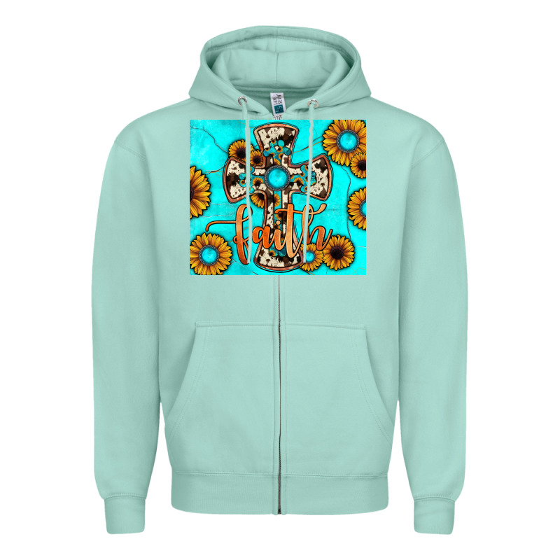 Cross Tumbler Zipper Hoodie by JahusDesignShop | Teevron