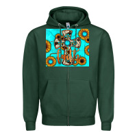 Sports Green cross tumbler Zipper Hoodie - JahusDesignShop