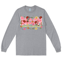 Heather Grey bloom where you are planted Long Sleeve Tee - JahusDesignShop