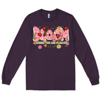 Plum bloom where you are planted Long Sleeve Tee - JahusDesignShop