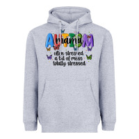 Heather Grey autism mama Heavyweight Hoodie - MaliasSmallBusiness