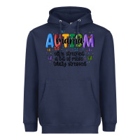 Navy autism mama Heavyweight Hoodie - MaliasSmallBusiness