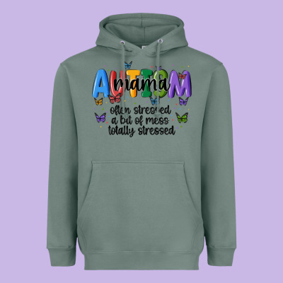 Autism Mama Heavyweight Hoodie Designed By Maliassmallbusiness