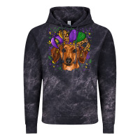 Cloud Black mardi gras hat dachshund Vintage Hoodie - RanaPortraitStore