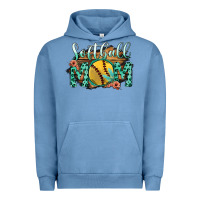 Pigment Pebble Blue Softball Mom Urban Hoodie - Bettercallsaul