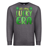 Charcoal Heather in my lucky era st. patrick's day Premium Sweatshirt - MaliasSmallBusiness